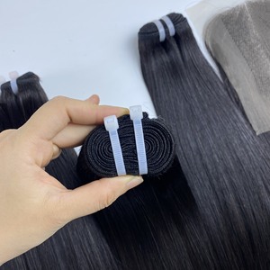 Meilleur prix de gros Extensions de cheveux humains bruts vietnamiens droits osseux super doublement étirés Longueur de 8 à 34 pouces - Product Image 5