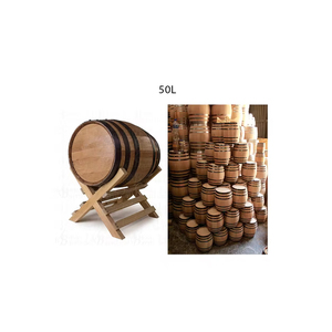Tonneau <span class=keywords><strong>de</strong></span> tequila <span class=keywords><strong>de</strong></span> qualité supérieure <span class=keywords><strong>de</strong></span> <span class=keywords><strong>50</strong></span> <span class=keywords><strong>litres</strong></span> en bois avec finition laquée noire pour fûts, seaux et barils - Product Image 5