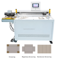 Machine à rainurer semi-automatique électrique manuelle pour papier, découpeuse d'angle, rainureuse en V pour carton rigide gris