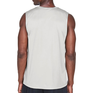 Haute qualité Slim Sportswear hommes Fitness débardeur impression personnalisée Anti-rétrécissement haute rue Spandex coton tricoté grande taille - Product Image 5