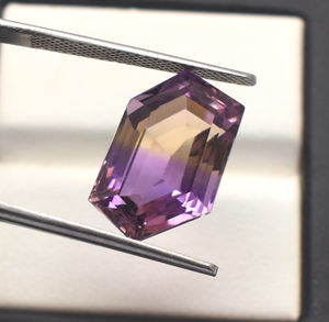 Impresionante ametrino bicolor natural Fancy Precision Cut Piedra preciosa suelta Ametrino facetado Fancy Forma personalizada Piedras preciosas - Product Image 2