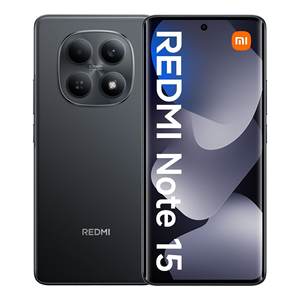 Teléfono Inteligente REDMI NOTE 15 4G LTE con Pantalla de 6.77 Pulgadas, 256 GB de RAM, 8 GB de Almacenamiento, Batería de 6000 mAh, Color Negro-MZB0M89EU - Product Image 1
