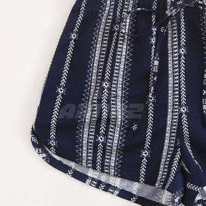 กางเกงขาสั้นสตรีแบบใส่สบายเอวยางยืดและผ้าสัมผัสนุ่มพริ้ว - Product Image 6