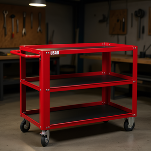 Three-Shelf XL Utility Cart Usag <b>Tool</b> <b>Storage</b> Product - Product Image 3