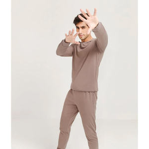 Trendy Unisex Cotton Tracksuit Set With Sweatshirt And <b>Shorts</b> Custom Made Two Piece Outfit Comfortable - Product Image 6