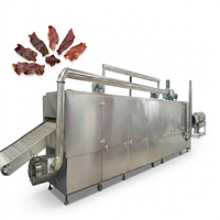 Industriële automatische energiezuinige voedselveilige banddroger met maatwerk gaasband voor het drogen van huisdiervoer, jerky, fruit, groenten en meer (meerlaags)