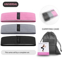 Bandas Elásticas para Cadera de Poliéster + Látex de Alta Calidad, Personalizables con Impresión Personalizada, Antideslizantes, para Yoga, Fitness y Entrenamiento
