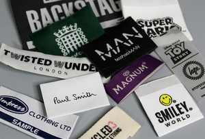 ป้ายผ้าทอมือติดเสื้อพร้อมโลโก้ขนาด2x5ซม. พับได้ตรงกลางพับได้สำหรับ100 - Product Image 4