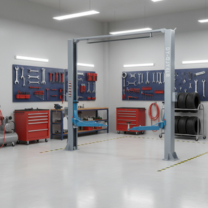 Elevador Hidráulico de Dos Postes para Automóviles de 4 Toneladas (8820 Libras) con Doble Cilindro y Desbloqueo <span class=keywords><strong>Manual</strong></span>, Precio de Fábrica - Product Image 1