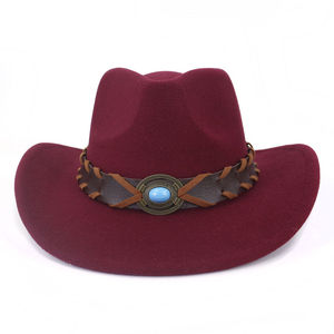 Nuevos sombreros de vaquero de cuero al aire libre para hombres de vaquero occidental personalizados Sombreros de vaquero en cuero genuino Sombreros de moda al por mayor - Product Image 6