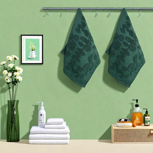 Serviettes de visage Jacquard de luxe en coton doux absorbant petites serviettes hôtel Spa Collection élégante salle de bain décorative Premium Jacquard - Product Image 6