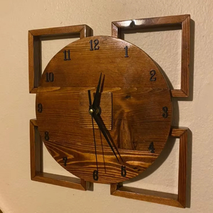 FOR CUSTOMIZED WOODEN WALL CLOCK FOR ELEGANT HOME DECOR MODERN Bamboo Body with Natural Rosh for Wedding Occasions - Product Image 1