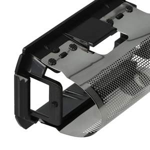 Cabezal de Repuesto para Afeitadora Eléctrica Negro Plateado con Marco, Cuchilla Doble Rotatoria, Resistente al Agua IPX7, Lavable en Seco/Húmedo - Product Image 4