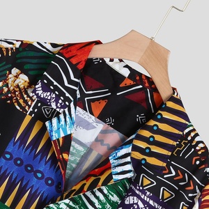 <b>Men's</b> Plus Size Floral Chic Short Sleeve Western Clothing Custom Logo Printed <b>Hawaiian</b> Beach <b>Shirts</b> Anti-Wrinkle Summertime - Product Image 4