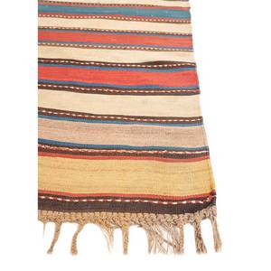 Alfombras de Lana a Rayas 3D Nayaab en Rojo y Naranja Paem-857 para Decoración de Sala de Estar, Alfombra de Yute - Product Image 4