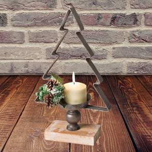 En bois De Noël Arbre De Noël Bougeoir Décoration Pièce Maîtresse De Noël Décor À La Maison Par WB INC Inde - Product Image 3