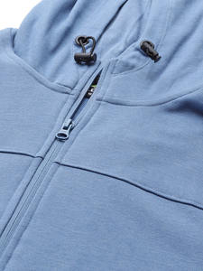 Personnalisable 100% coton hommes fermeture éclair doublé polaire sweats à capuche saison d'hiver motif imprimé écologique approvisionnement ODM - Product Image 5