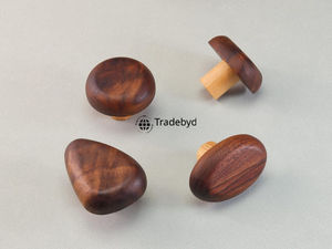 Tiradores de cajón de madera duraderos ecológicos de calidad superior Tradebyd, tiradores de armario tallados a mano, armario minimalista para Baño - Product Image 5