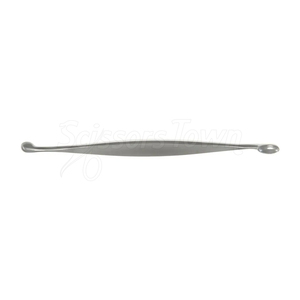 Cureta de hueso Volkman, instrumento ortopédico quirúrgico de acero inoxidable con copa ovalada de doble extremo de 5 pulgadas - Product Image 3