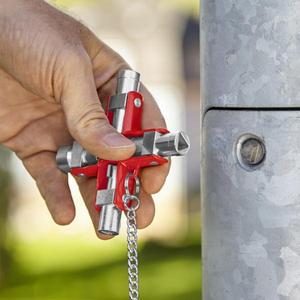 เครื่องมืออเนกประสงค์แบบกุญแจยูนิเวอร์แซลของ Knipex สำหรับตู้มาตรฐานและระบบปิดวาล์วทุกประเภท - Product Image 2