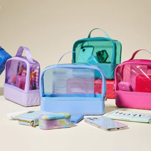 Pochette de rangement transparente personnalisable, sac organisateur léger en EVA, design renforcé et étanche, accessoire de plage - Product Image 4