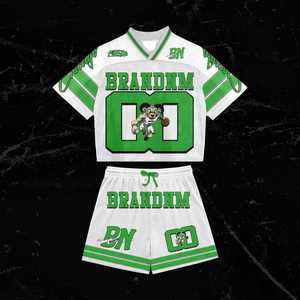 Maillot de football vintage streetwear pour homme, coupe ample, en maille respirante, grande taille, personnalisé - Product Image 3