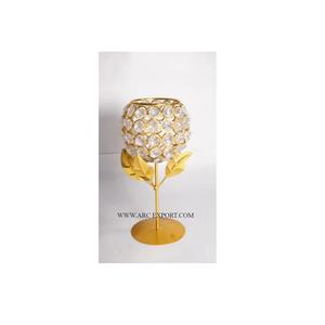 Décoration de table de mariage de taille moyenne en métal, bougeoir votif, articles de fête, dessus de table, support votif de luxe - Product Image 1