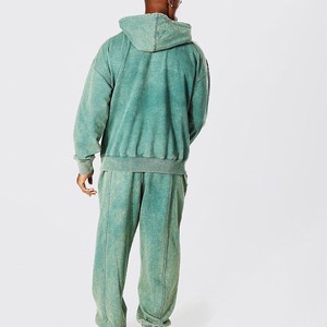 Sweats à capuche personnalisés délavés à l'acide pour hommes de taille XL Basics en coton mélangé solide avec nouveau design sérigraphie vente entière - Product Image 1