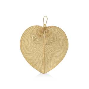 3x67x71 cm Suspension murale décorative en bambou Élément décoratif unique et élégant pour la maison - Product Image 1