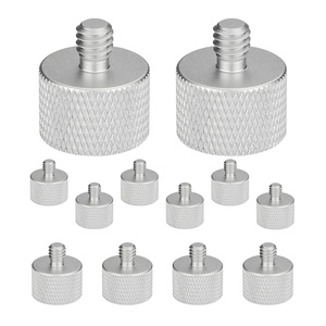 Adaptateur de support de micro 5 en 1, 12 pièces, connecteur de conversion de filetage 3/8 mâle vers 5/8 femelle - Product Image 1
