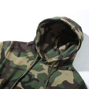 Vente en gros de sweats à capuche pour hommes fabriqués en usine sur mesure sweats à capuche unis pour hommes tenue décontractée sweat à capuche camouflage - Product Image 3