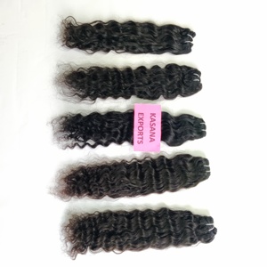 Extensions à clipser en cheveux naturels Remy indiens non traités, 100 % vierges, cuticules alignées, double trame machine - Product Image 5