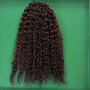 Vierge grand stock vendeurs de cheveux birmans Bundle cheveux bruts birmans noirs bouclés à double tirage Faisceaux de Qhair - Product Image 3