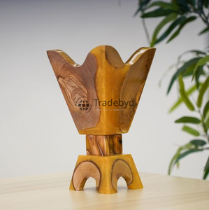 Quemador de incienso de madera tradicional con diseño clásico, ideal para entornos domésticos aromáticos y espirituales de Tradebyd - Product Image 5