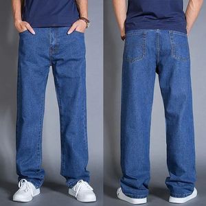 Jeans en jean ample de haute qualité à la mode pour hommes Baggy décontracté pantalon en denim de couleur bleue légère fabriqué au Bangladesh - Product Image 1