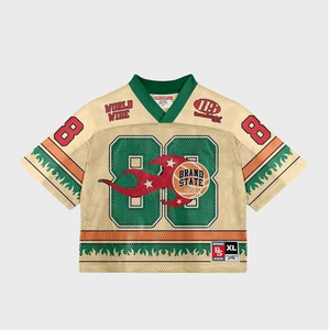 Camiseta Deportiva Holgada de Malla para Hombre, Transpirable, Ligera, de Secado Rápido, con Logotipo Personalizado, Impresión OEM - Product Image 3