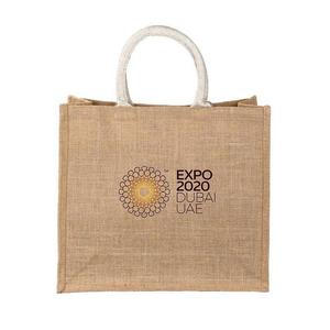 Eco-Friendly <b>Jute</b> <b>Shopping</b> <b>Bag</b> Customizable with Durable Silk Screen Printing Recyclable Fabric Cheap Animal Print Handled Style - Product Image 3