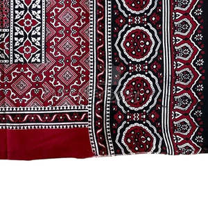 Bufanda Ajrak para adultos, envoltura bordada de algodón, diseño tradicional, elegante bufanda Ajrak para regalar - Product Image 6