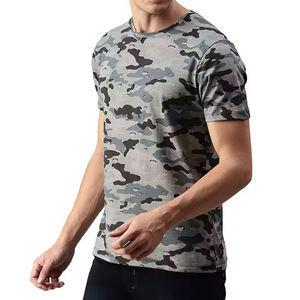Camiseta de camuflaje personalizada de alta calidad para hombre, camisetas de camuflaje al por mayor, camisetas de impresión para hombre - Product Image 3