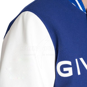 RAIEBA ENTERPRISES <b>Men's</b> Slim Fit Custom Logo Stand Collar Letterman Varsity Jacket 2026 Wool Breathable Best Seller Wholesale - Product Image 6