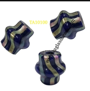 Cuentas de cristal negro frustradas plateadas hechas a mano, cabujones esmerilados de varios tamaños, decoración del hogar de la mejor calidad - Product Image 3