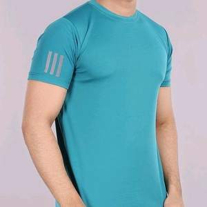 Camisetas de Manga Corta para Hombre, Estilo Casual de Negocios, Color Sólido, Personalizables, de Pana con Spandex/Poliéster, Modelo DAN 2561 - Product Image 6