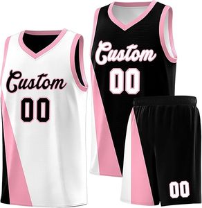 Jersey de baloncesto de alta calidad al por mayor, ropa de entrenamiento reversible transpirable personalizada, conjunto de uniforme de baloncesto - Product Image 2