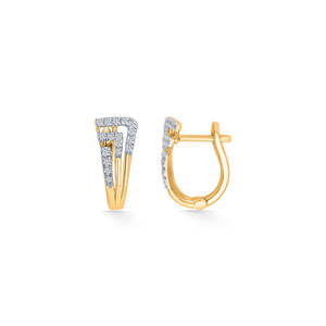 ต่างหูห่วงและแบบกอดหู Urban Shikha รุ่น Gold & Diamond - Product Image 3