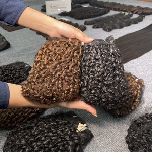 วิกผมคนผมหยิกจากเวียดนามแบบดิบสำหรับต่อผมมนุษย์ผมหยิกอบไอน้ำ - Product Image 2