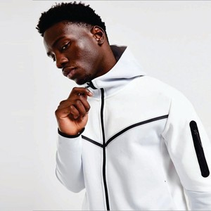 Survêtements de sport de qualité supérieure Survêtements d'entraînement en molleton pour hommes Ensemble deux pièces Survêtement de jogging à fermeture éclair complète pour hommes - Product Image 5