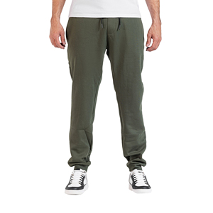 กางเกงวอร์มผ้าฟลีซสำหรับผู้ชายกางเกงจ็อกเกอร์ทรงหลวมผ้านุ่มลำลองมีเชือกรูดแบบธรรมดาผ้า3D ตรงลายนูนโลโก้ - Product Image 1