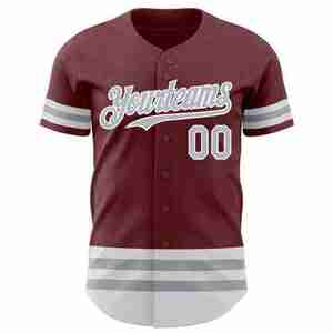 Uniforme Deportivo Personalizado de Béisbol, Cosido, Transpirable, de Secado Rápido, al por Mayor, para Hombres, Mujeres y Adultos, Conjuntos Delanteros - Product Image 5