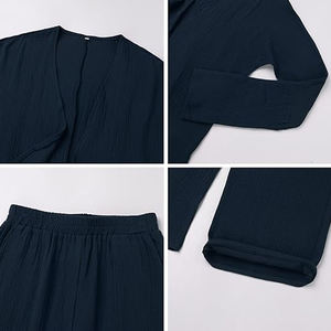 Casual 3 Piece Suit Dress for Ladies Casual Summer Wear Women Formal Dresses Khimar Breathable Thobe V <b>Neck</b> 2025 - Product Image 5