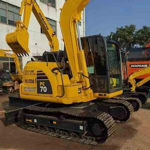 Excavadora Usada Komatsu PC70, Capacidad de la Cuchilla 0.3m, Potencia 40.5kW, Motor de 7T, Profundidad de Excavación 3820mm, Altura de Excavación 5760mm - Product Image 1